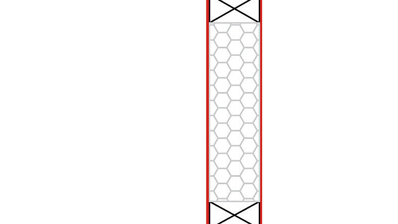 Doppelklappen Lüfter Dachanbindung - Sockelprofil thermisch getrennt